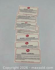 MaxSold Auction: Informational Cards for Collectible Currency - Vaughan (Ontario, Canada) PARTNER MANAGED Reseller Online Auction - Steeles Avenue West