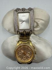 MaxSold Auction: Pair of Guess Watches- Not Working- As is - Vaughan (Ontario, Canada) PARTNER MANAGED Reseller Online Auction - Steeles Avenue West