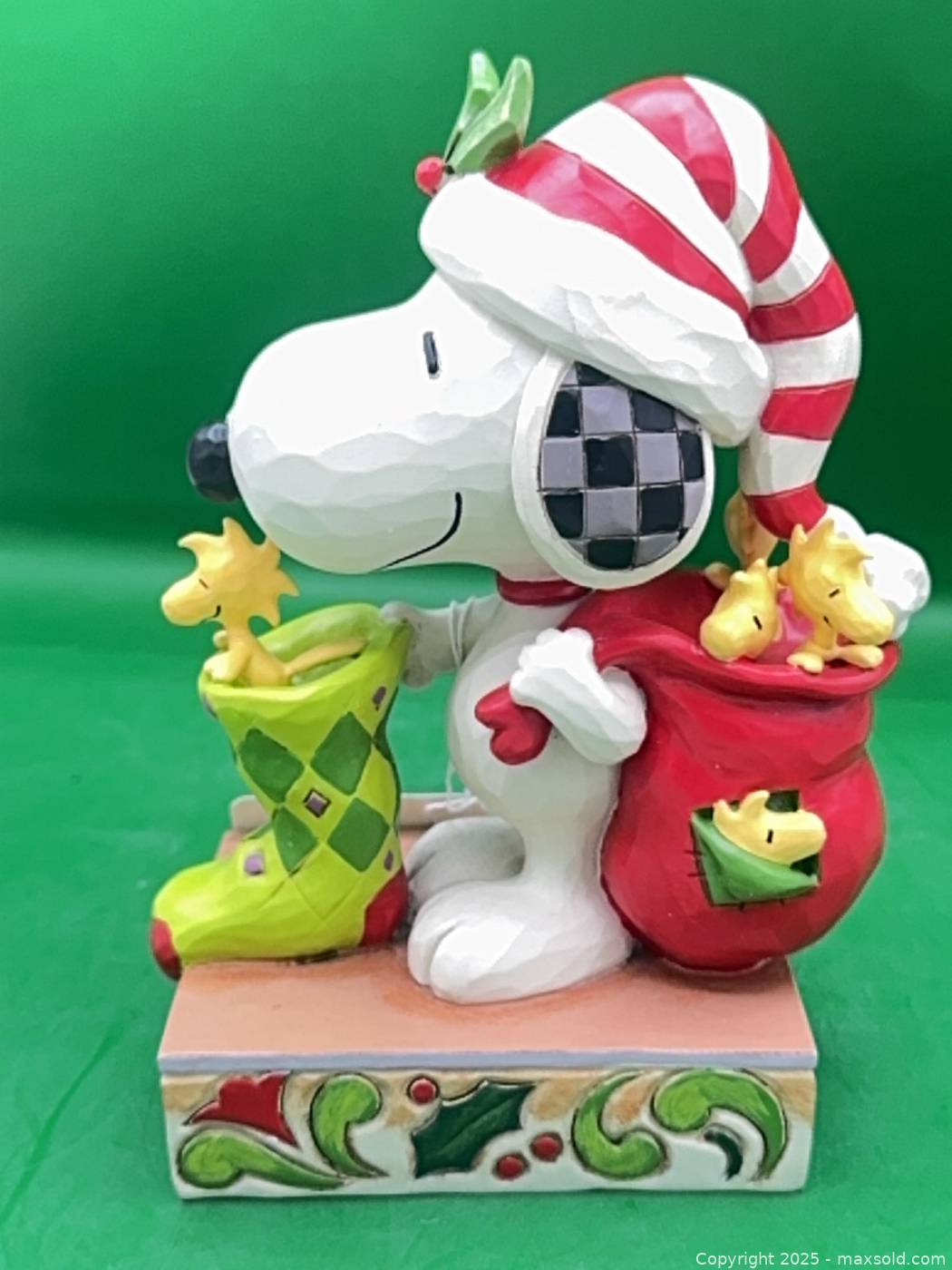 ENESCO Peanuts Holiday Pyramid 6008953 Enesco Peanuts by Jim Shore Holiday Pyramid Stacked with Friendship Figurine
