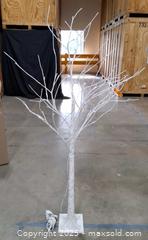 MaxSold Auction: Artificial white birch tree with lights - Frederick (Maryland, USA) PARTNER MANAGED Reseller Online Auction -  English Muffin Way
