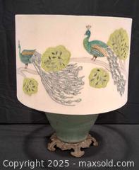 MaxSold Auction: Beautiful Peacock Lamp - Frederick (Maryland, USA) PARTNER MANAGED Reseller Online Auction -  English Muffin Way