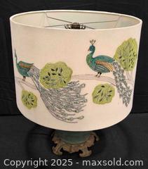 MaxSold Auction: Beautiful Peacock Lamp - Frederick (Maryland, USA) PARTNER MANAGED Reseller Online Auction -  English Muffin Way