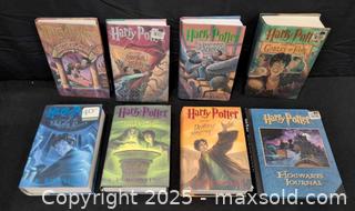 MaxSold Auction: Complete Set of First Edition Original Harry Potter Series Books by J.K. Rowling - Frederick (Maryland, USA) PARTNER MANAGED Reseller Online Auction -  English Muffin Way