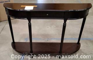 MaxSold Auction: Dark wood console table - Frederick (Maryland, USA) PARTNER MANAGED Reseller Online Auction -  English Muffin Way