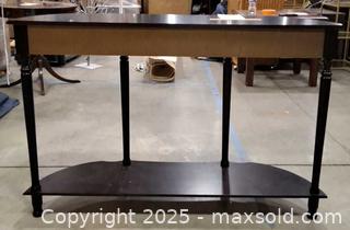 MaxSold Auction: Dark wood console table - Frederick (Maryland, USA) PARTNER MANAGED Reseller Online Auction -  English Muffin Way