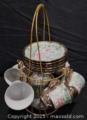 MaxSold Auction: Floral Tea Dish Set - Frederick (Maryland, USA) PARTNER MANAGED Reseller Online Auction -  English Muffin Way