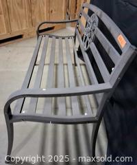 MaxSold Auction: Metal Outdoor Bench - Frederick (Maryland, USA) PARTNER MANAGED Reseller Online Auction -  English Muffin Way