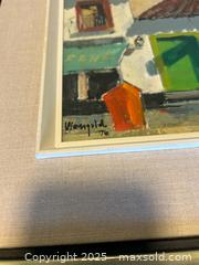 MaxSold Auction: Framed Oil Painting - Village setting  - Toronto (Ontario, Canada) SELLER MANAGED Downsizing Online Auction - Dingwall Avenue