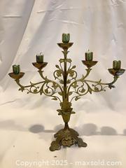 MaxSold Auction: Brass 5 candle candelabra - Ottawa (Ontario, Canada) SELLER MANAGED Downsizing Online Auction - Sharel Drive