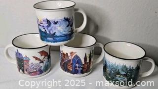 MaxSold Auction: Set Of 4 Owlcrate The Royalty Mugs - Riverview (Florida, USA) SELLER MANAGED Downsizing Online Auction -  Holly Heath Drive
