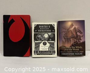 MaxSold Auction: A collection of three modern fiction books. - Vaughan (Ontario, Canada) SELLER MANAGED Downsizing Online Auction - Abell Avenue
