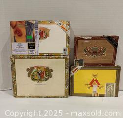 MaxSold Auction: Collection of empty premium cigar boxes  - Vaughan (Ontario, Canada) SELLER MANAGED Downsizing Online Auction - Abell Avenue