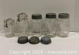MaxSold Auction: Collection of vintage glass canning jars and closures - Vaughan (Ontario, Canada) SELLER MANAGED Downsizing Online Auction - Abell Avenue