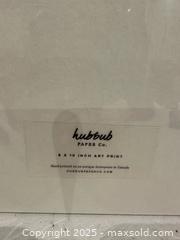 MaxSold Auction: Contemporary 8x10 inch letterpress print from Hubbub Paper Co. - Vaughan (Ontario, Canada) SELLER MANAGED Downsizing Online Auction - Abell Avenue