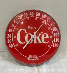 MaxSold Auction: Vintage Coca Cola &#34;Enjoy Coke&#34; Thermometer 1950&#39;s - Vaughan (Ontario, Canada) SELLER MANAGED Downsizing Online Auction - Abell Avenue