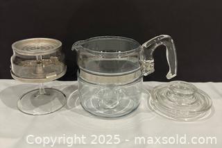 MaxSold Auction: Vintage &#34;Pyrex&#34; Glass Coffee Percolator - Vaughan (Ontario, Canada) SELLER MANAGED Downsizing Online Auction - Abell Avenue