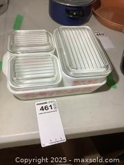 MaxSold Auction: Vintage Pyrex Set A - Elginburg  (Ontario, Canada) PARTNER MANAGED Downsizing Online Auction - County Road 38 (STORAGE)