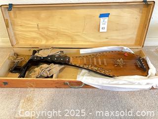 MaxSold Auction: Chinese Pear-Shaped Pipa-Style Lute, 4-String, Decorative Lacquer. B - Lake Wales (Florida, USA) PARTNER MANAGED Estate Sale Online Auction - Birkdale Drive
