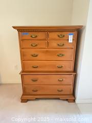 MaxSold Auction: Roger Conant Group Solid Rock Maple Tall Chest - 39x19x52. C - Lake Wales (Florida, USA) PARTNER MANAGED Estate Sale Online Auction - Birkdale Drive