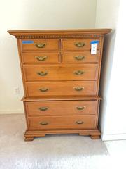 MaxSold Auction: Roger Conant Group Solid Rock Maple Tall Chest - 39x19x52. C - Lake Wales (Florida, USA) PARTNER MANAGED Estate Sale Online Auction - Birkdale Drive