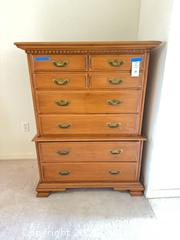 MaxSold Auction: Roger Conant Group Solid Rock Maple Tall Chest - 39x19x52. C - Lake Wales (Florida, USA) PARTNER MANAGED Estate Sale Online Auction - Birkdale Drive