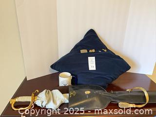 MaxSold Auction: US Navy Ceremonial Officer Dress Sword with Scabbard &#38; Knot and More. B - Lake Wales (Florida, USA) PARTNER MANAGED Estate Sale Online Auction - Birkdale Drive
