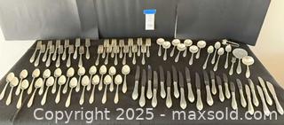 MaxSold Auction: Wallace Sterling Silver Flatware Set with Wood Presentation Chest. B - Lake Wales (Florida, USA) PARTNER MANAGED Estate Sale Online Auction - Birkdale Drive