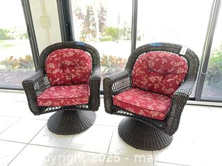 MaxSold Auction: Wicker Swivel/Rocking Patio Chairs. C - Lake Wales (Florida, USA) PARTNER MANAGED Estate Sale Online Auction - Birkdale Drive