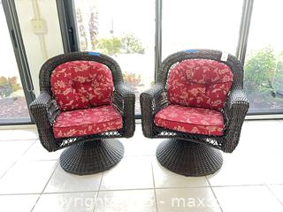 MaxSold Auction: Wicker Swivel/Rocking Patio Chairs. C - Lake Wales (Florida, USA) PARTNER MANAGED Estate Sale Online Auction - Birkdale Drive