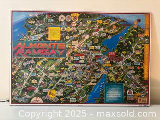 MaxSold Auction: Almonte Ramsay (Ontario) Illustrated Map Poster on Board - Carleton Place  (Ontario, Canada) SELLER MANAGED Downsizing Online Auction -Goodwood Crescent