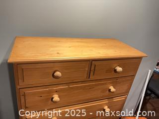 MaxSold Auction: BATEMAN HOUSE Tall Pine 7-Drawer Chest in Light Honey Finish - Carleton Place  (Ontario, Canada) SELLER MANAGED Downsizing Online Auction -Goodwood Crescent