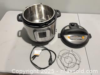 MaxSold Auction: Instant Pot Duo (likely 6 Quart) Stainless Steel Multi-Cooker - Carleton Place  (Ontario, Canada) SELLER MANAGED Downsizing Online Auction -Goodwood Crescent