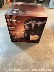 MaxSold Auction: Keurig K-Duo Essentials Coffee Maker - Single-serve + Carafe - Carleton Place  (Ontario, Canada) SELLER MANAGED Downsizing Online Auction -Goodwood Crescent