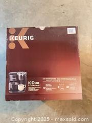 MaxSold Auction: Keurig K-Duo Essentials Coffee Maker - Single-serve + Carafe - Carleton Place  (Ontario, Canada) SELLER MANAGED Downsizing Online Auction -Goodwood Crescent
