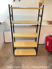 MaxSold Auction: Metal Frame Shelving Units (Set of 2), Black Frame - Carleton Place  (Ontario, Canada) SELLER MANAGED Downsizing Online Auction -Goodwood Crescent