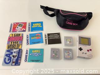 MaxSold Auction: Nintendo Game Boy DMG-01 with Games, Manuals &#38; Pouch - Carleton Place  (Ontario, Canada) SELLER MANAGED Downsizing Online Auction -Goodwood Crescent
