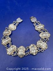 MaxSold Auction: Egyptian Sterling Scarab Bracelet  - Ottawa (Ontario, Canada) SELLER MANAGED Reseller Online Auction -  Decarie Drive