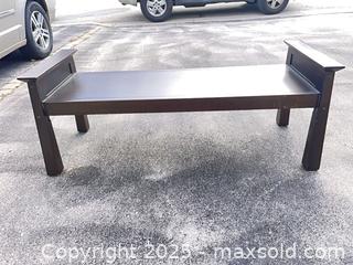 MaxSold Auction: Dark Wood Bench - Vaughan (Ontario, Canada) SELLER MANAGED Downsizing Online Auction -  Kingsbridge Circle