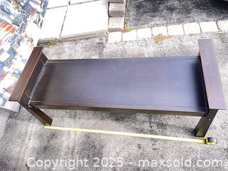 MaxSold Auction: Dark Wood Bench - Vaughan (Ontario, Canada) SELLER MANAGED Downsizing Online Auction -  Kingsbridge Circle