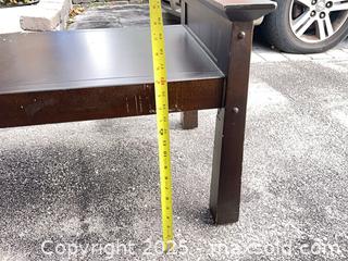 MaxSold Auction: Dark Wood Bench - Vaughan (Ontario, Canada) SELLER MANAGED Downsizing Online Auction -  Kingsbridge Circle