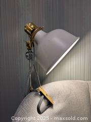 MaxSold Auction: IKEA RANARP Adjustable Clamp Lamp with Brass Accents and Metal Shade  - Vaughan (Ontario, Canada) SELLER MANAGED Downsizing Online Auction -  Kingsbridge Circle
