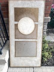 MaxSold Auction: Large Abstract Geometric Wall Art Panel, Mixed Media on Wood - Vaughan (Ontario, Canada) SELLER MANAGED Downsizing Online Auction -  Kingsbridge Circle