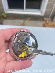 MaxSold Auction: Vintage Chrome Gas Cap with Keys  - Vaughan (Ontario, Canada) SELLER MANAGED Downsizing Online Auction -  Kingsbridge Circle