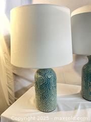 MaxSold Auction: 2 blue Ceramic Table Lamps, Blue Glass desk lamp &#38; gold Triple Floor Lamp - Toronto (Ontario, Canada) PARTNER MANAGED Commercial Liquidation Online Auction - Caledonia Road