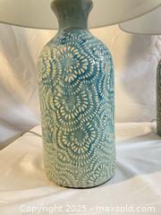 MaxSold Auction: 2 blue Ceramic Table Lamps, Blue Glass desk lamp &#38; gold Triple Floor Lamp - Toronto (Ontario, Canada) PARTNER MANAGED Commercial Liquidation Online Auction - Caledonia Road