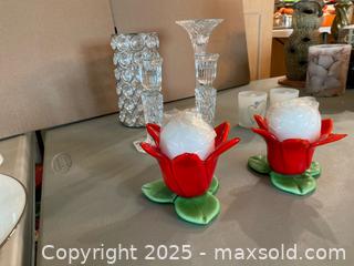 MaxSold Auction: Assorted Candle Holders &#38; Decorative Bowl — 9 Pieces - Lakeshore (Ontario, Canada) PARTNER MANAGED Estate Sale Online Auction - County Road 42