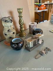 MaxSold Auction: Owl Lantern with Assorted Ceramic, Glass and Resin Pieces &#38; Candles - Lakeshore (Ontario, Canada) PARTNER MANAGED Estate Sale Online Auction - County Road 42