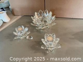 MaxSold Auction: Set of 3 Lotus-Shaped Tealight Candle Holders - Lakeshore (Ontario, Canada) PARTNER MANAGED Estate Sale Online Auction - County Road 42