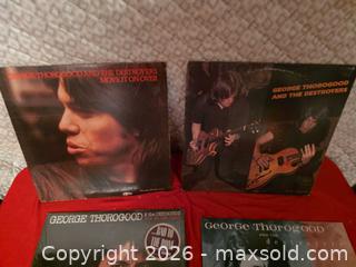 MaxSold Auction: 5 - George Thorogood Record Albums  - Greece (New York, USA) SELLER MANAGED Downsizing Online Auction -  Joanne Drive (STORAGE)
