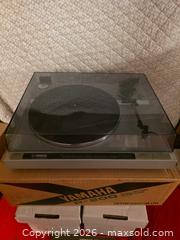 MaxSold Auction: YAMAHA P-200 TURNTABLE  - Greece (New York, USA) SELLER MANAGED Downsizing Online Auction -  Joanne Drive (STORAGE)